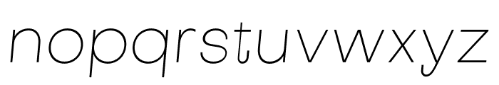Subjectivity-ThinSlanted Font LOWERCASE