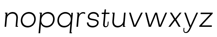 SubjectivitySerif-LightSlanted Font LOWERCASE