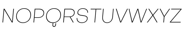 SubjectivitySerif-ThinSlanted Font UPPERCASE