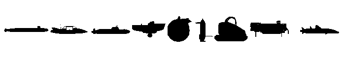 Submarines Font OTHER CHARS
