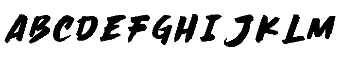 Subway Scrib Font UPPERCASE