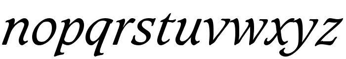 Sudbury Book Italic Font LOWERCASE