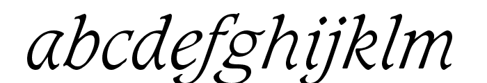 Sudbury Light Italic Font LOWERCASE