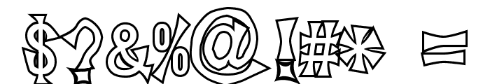 SuehirogariOutline Font OTHER CHARS