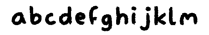 Suffifont Regular Font LOWERCASE