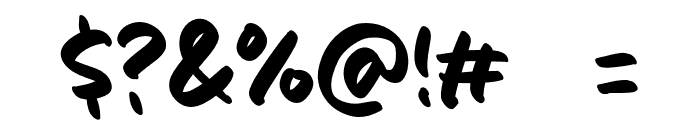 Sugar Cake Font OTHER CHARS