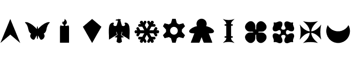 Suit Icons Regular Font UPPERCASE