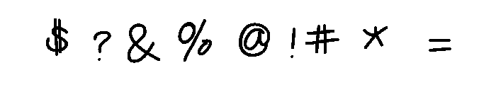Suji Font OTHER CHARS