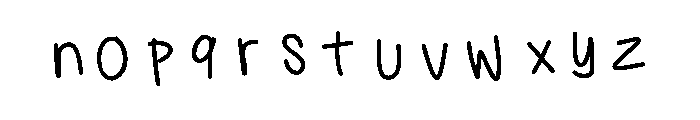 Suji Font LOWERCASE