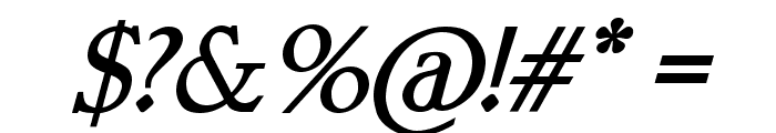 Sulcant Italic Font OTHER CHARS