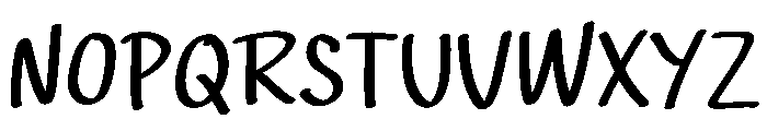 Summer Empty Font UPPERCASE