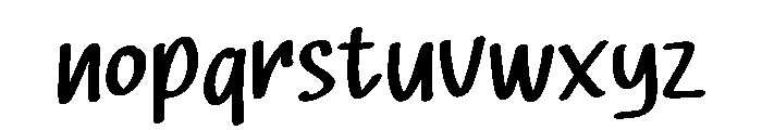 Summer Empty Font LOWERCASE