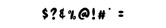 Summer Lucky Font OTHER CHARS