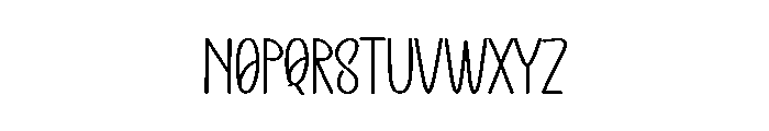 Summer Meeting Font LOWERCASE