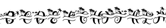Summer Monogram (Monogram) Font UPPERCASE