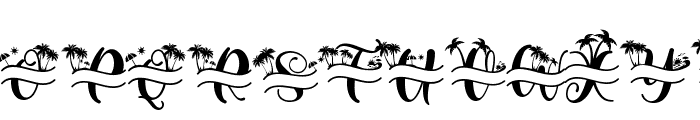 Summer Monogram (Monogram) Font UPPERCASE