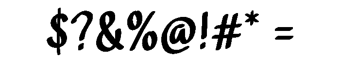 Summer Nyumer Font OTHER CHARS