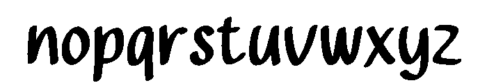 Summer Nyumer Font LOWERCASE
