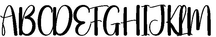 Summer  Schedule Font UPPERCASE