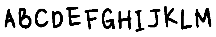 Summer School Regular Font UPPERCASE