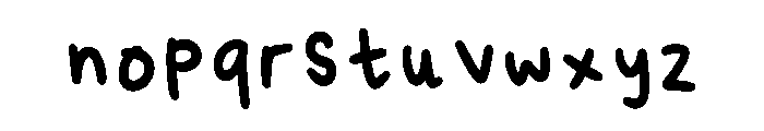 Summer School Regular Font LOWERCASE