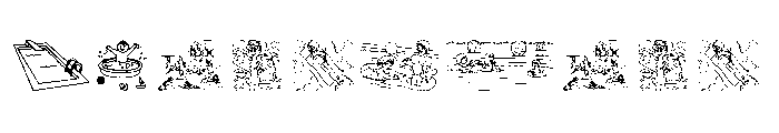 Summer pool Font OTHER CHARS