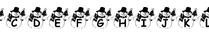 Summers Snowman Font LOWERCASE