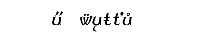 Summertime Extra Oblique Font OTHER CHARS