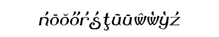 Summertime Extra Oblique Font LOWERCASE