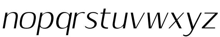 Sumptuous-LightItalic Font LOWERCASE