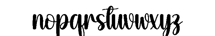 Sunburn Font LOWERCASE
