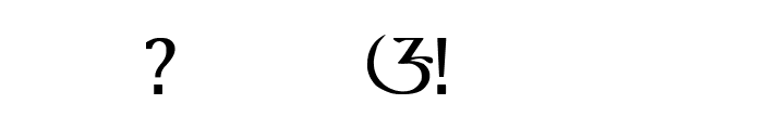 Sundanes Serif Font OTHER CHARS