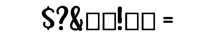 Sunday Farmhouse Font OTHER CHARS
