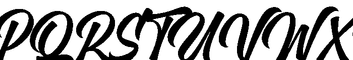 Sunday Midnight Font UPPERCASE