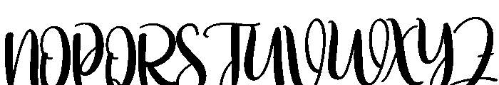 Sunday2 Font UPPERCASE