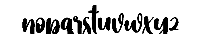 Sunday2 Font LOWERCASE