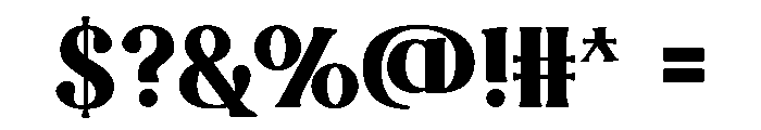 Sunflare Font OTHER CHARS