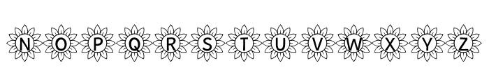 Sunflower Alphabet Font LOWERCASE