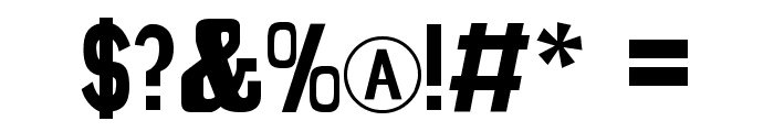 Sunflower Highway Sign Caps Font OTHER CHARS