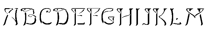 Sunlit Horta Twin Regular Font UPPERCASE