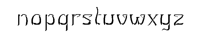 Sunlit Horta Twin Regular Font LOWERCASE