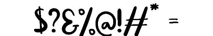 Sunmory Font OTHER CHARS