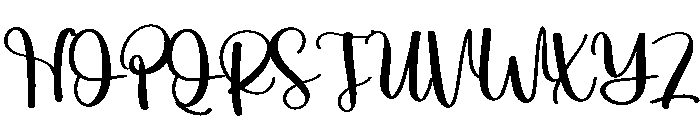 Sunrice Font UPPERCASE