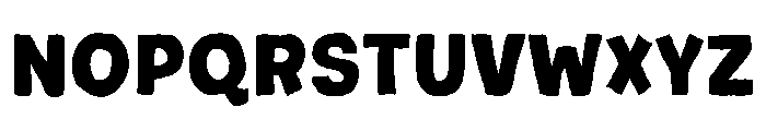 Sunrise Brown Font UPPERCASE