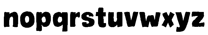 Sunrise Brown Font LOWERCASE