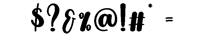 Sunshine Journey Font OTHER CHARS