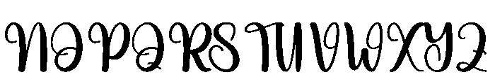 Sunshine Journey Font UPPERCASE
