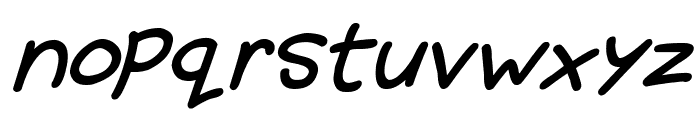 Sunshiny Italic Font LOWERCASE