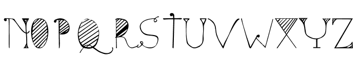 Sunyi Normal Font UPPERCASE