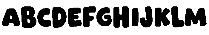 Super Bouncer Regular Font UPPERCASE